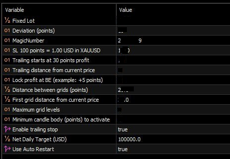 AutoDest Bot Input Settings